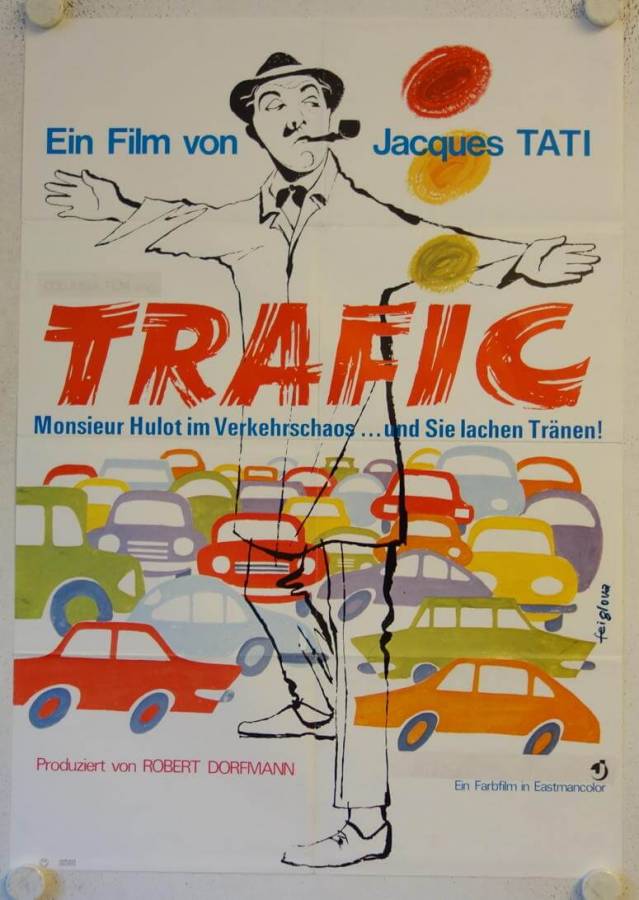 Tati im Stossverkehr originales deutsches Filmplakat